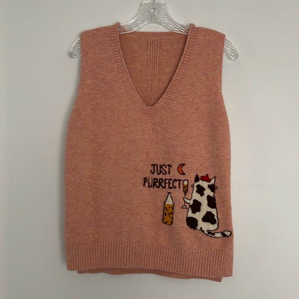 Just Purfect! Womens Vest Approx Size M Please Read!